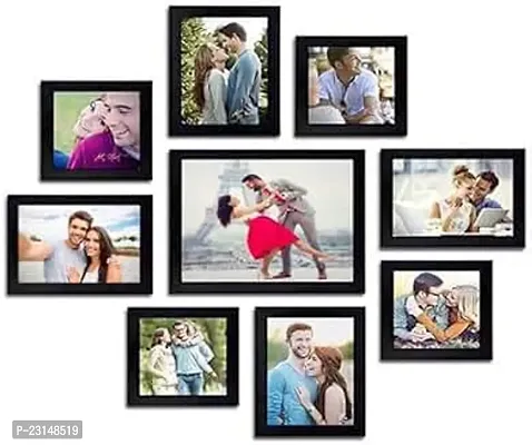 Designer Wood MDF Photo Frame With Glass-9 Pieces-thumb0