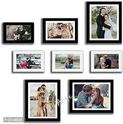 Designer Wall Wood Photo Frames-8 Pieces