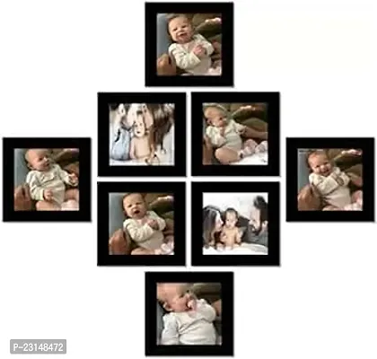 Designer Wall Wood MDF Photo Frame With Glass-8 Pieces
