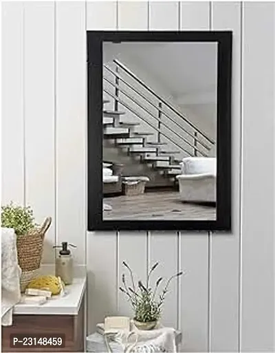 Designer Black Flat Decorative Wall Mirror Decorative Mirror-1 Pieces