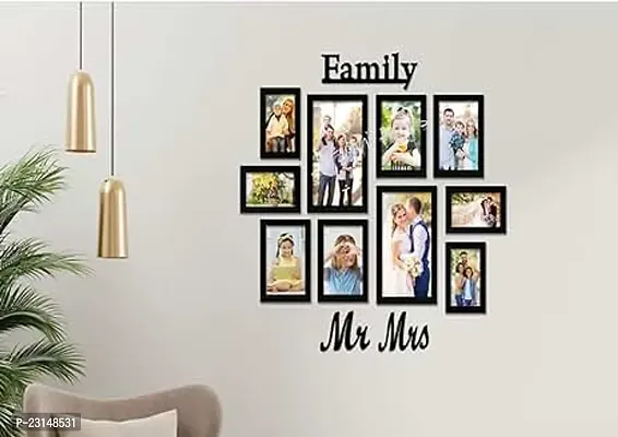 Designer Wall Wood Photo Frames-10 Pieces