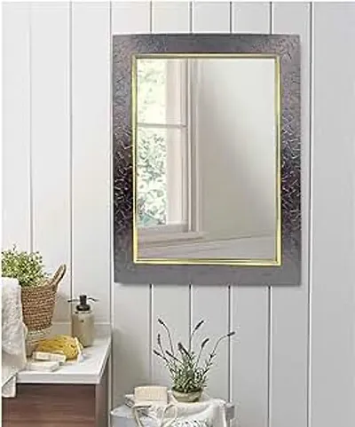 BLUEWUD Rico Engineered Wood Wall Mount Dressing Table Mirror with Shelves  & Hooks (Wenge) : Amazon.in: Home & Kitchen