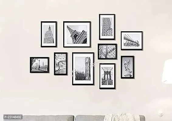 Designer Wall Wood Photo Frames-10 Pieces