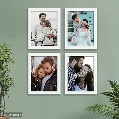 Designer Wall Wood Photo Frames-4 Pieces