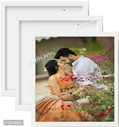 Designer Wall Wood Photo Frames-3 Pieces