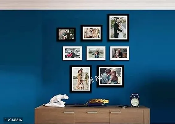 Designer Wall Wood Photo Frames-8 Pieces