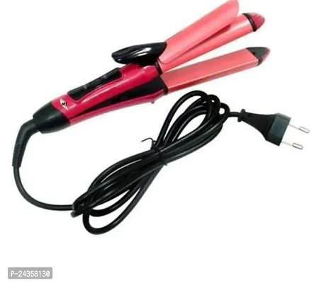 2in1 hair straightener with curler (pinkrod) | hair striaghtner and curler COMBO (2in1 combo)