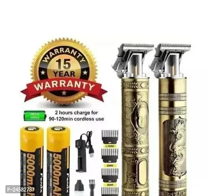 TRIMMER FOR MEN Buddha golden metal MP-98 T-Blade Professional Hair Trimmer-Rechargeable Cordless Electric Hair Clippers Trimmer For Men