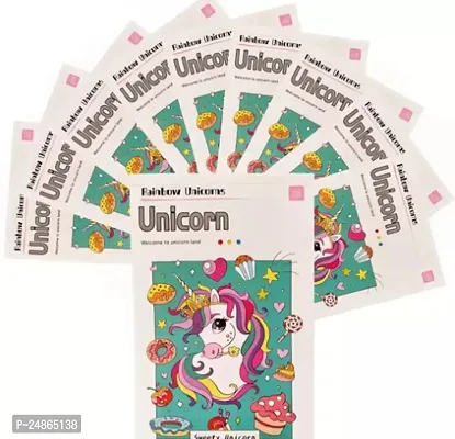 Unicorn Theme Water Colourbook as Birthday Return Gifts for Kids of All Age Group | Set of 1 | Magic Drawing Doodle Books with Paint Brush
