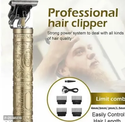 Golden Metal Men's grooming kit Hair Trimmer For Men Buddha Style Trimmer, Professional Hair Clipper, Adjustable Blade Clipper, Hair Trimmer and Shaver For Men, Retro Oil Head Close Cut Precise hair T