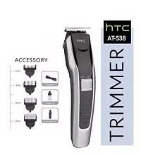 TRIMMER AT538 Electric Hair and beard trimmer for men Shaver Rechargeable Hair Machine adjustable for men Beard Hair Trimmer, Bal Katne Wala Machine, beard trimmer for men with 4 combs, Lubricant Oil,-thumb1