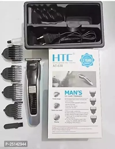 TRIMMER AT538 Electric Hair and beard trimmer for men Shaver Rechargeable Hair Machine adjustable for men Beard Hair Trimmer, Bal Katne Wala Machine, beard trimmer for men with 4 combs, Lubricant Oil,-thumb4