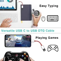 USB 3.0 to Type-C OTG Cable Adapter Compatible with USB to c Type Converter Supporting All laptops, Mobile Smartphone and Other Type c Devices-thumb1