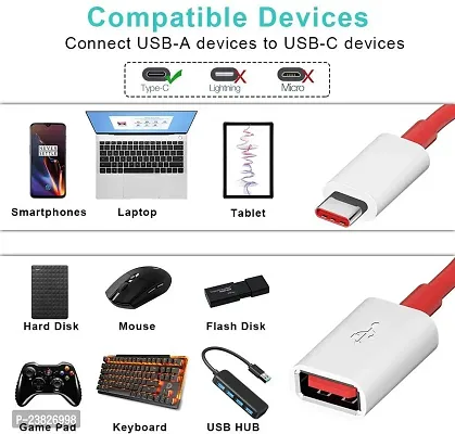 USB 3.0 to Type-C OTG Cable Adapter Compatible with USB to c Type Converter Supporting All laptops, Mobile Smartphone and Other Type c Devices-thumb3