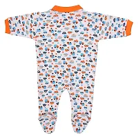 Baby Cry Baby Castle 100% Hosiery Cotton Infants Rompers/Jumpsuit Sleepsuit Full Sleeve Romper for Boys and Girls Set of 3 (Orange, 6-9 Months)-thumb4