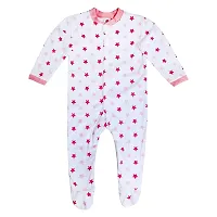 Baby Cry Baby Castle 100% Hosiery Cotton Infants Rompers/Jumpsuit Sleepsuit Full Sleeve Romper for Boys and Girls Set of 3 (Light Pink, 3-6months)-thumb2