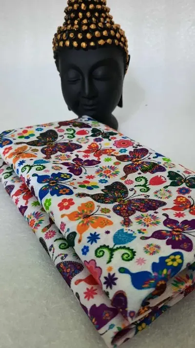 Multicoloured Satin Digital Printed Blouse Fabric