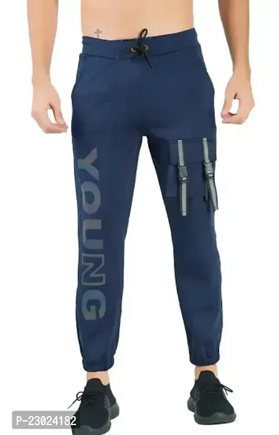 Stylish Men Lycra Blend Casual Wear Track Pant-thumb0