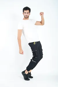 Raysx Stylish Men's Cargo Pants with Multiple Pockets for Everyday and Sports Wear-thumb3