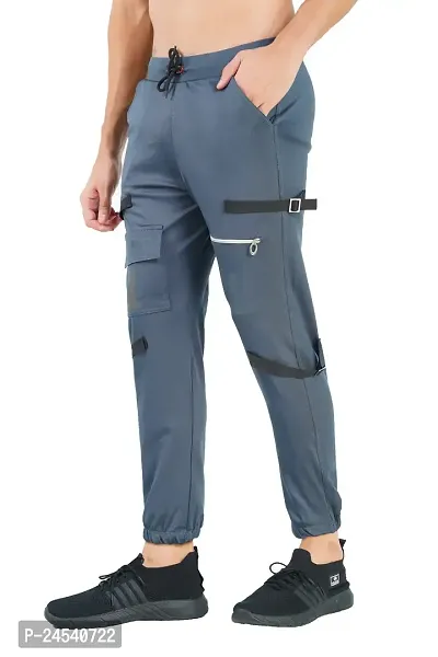 Raysx Stylish Men's Cargo Pants with Multiple Pockets for Everyday and Sports Wear-thumb2