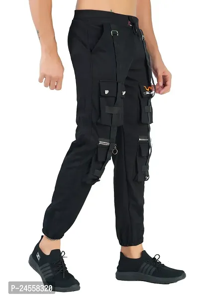 Raysx Stylish Men's Cargo Pants with Multiple Pockets-thumb5