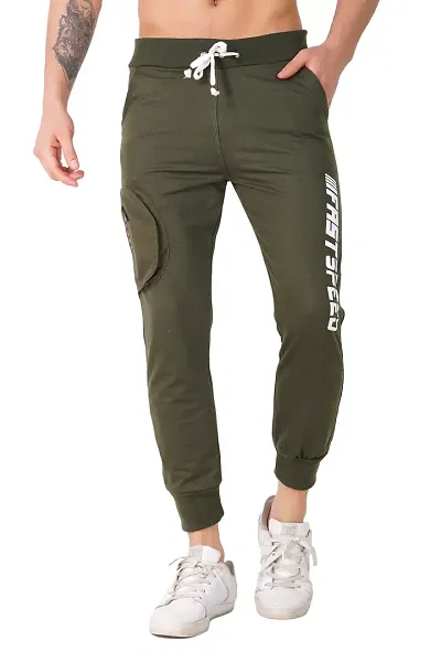 New Launched Cotton Blend Regular Track Pants For Men 