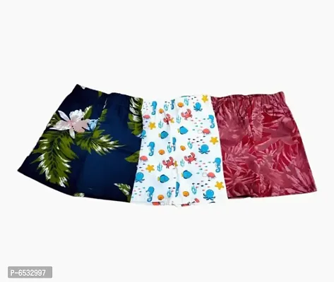 Short For Boys Casual Printed Pure Cotton PACK OF 3