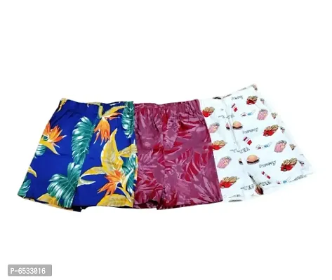 Short For Boys Casual Printed Pure Cotton PACK OF 3-thumb0