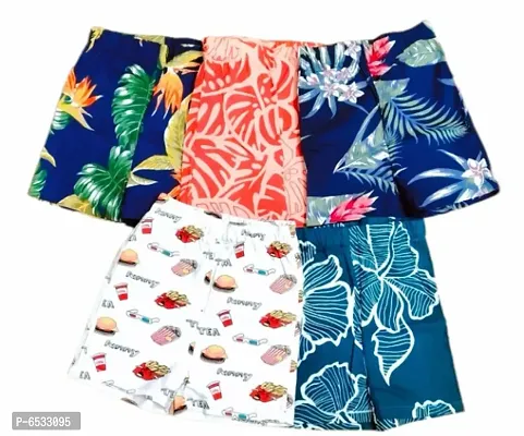 Short For Boys Casual Printed Pure Cotton PACK OF 5