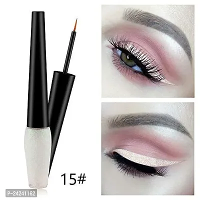 Miss rose Waterproof Long Lasting Liquid Eye Liner Glitter Eyeshadow, silver, 5.2 g-thumb3