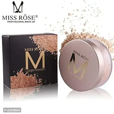 Miss rose Loose Powder Whitening Oil Control Face Makeup Shade - 11, Beige, 12 g-thumb2