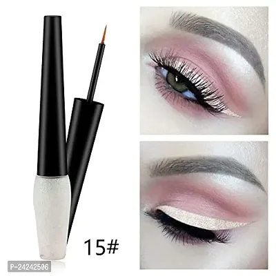 Miss rose Waterproof Long Lasting Liquid Eye Liner Glitter Eyeshadow, silver, 5.2 g-thumb2