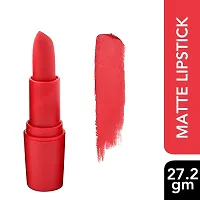 Miss rose Hot and Soft Matte Lipstick Long Lasting Moisturizer Lip Gloss Lipstick Combo Pack. (Color 2)-thumb1