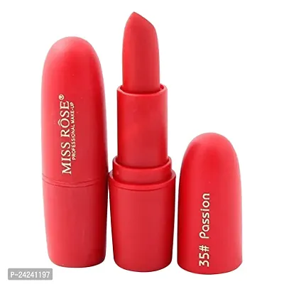 Miss rose Hot and Soft Matte Lipstick Long Lasting Moisturizer Lip Gloss Lipstick Combo Pack. (Color 2)-thumb0