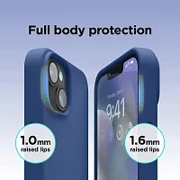 iNFiGO Silicone Back Case for Apple iPhone 14 |Liquid Silicone| Thin, Slim, Soft Rubber Gel Case | Raised Bezels for Extra Protection of Camera  Screen (Storm Blue).-thumb3