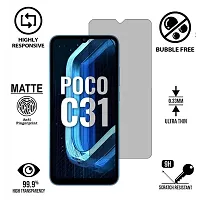 iNFiGO Anti-Scratch Matte Finish Tempered Glass, a Screen Protector compatible for POCO C31.-thumb1