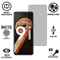 iNFiGO Anti-Scratch Matte Finish Tempered Glass, a Screen Protector compatible for Realme 9i-thumb1