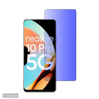 iNFiGO Anti Blue Light (Blue Light Resistant to Protect your Eyes) Tempered Glass Screen Protector for Realme 10 Pro 5G.