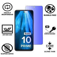 iNFiGO Blue Light Resistant Tempered Glass, a Screen Protector compatible for Redmi 10 Prime.-thumb1