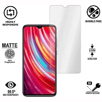 iNFiGO Anti-Scratch Matte Finish Tempered Glass, a Screen Protector compatible for Redmi Note 8 Pro.-thumb1