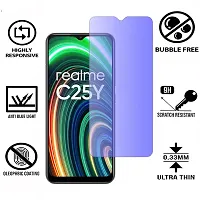 iNFiGO Blue Light Resistant Tempered Glass, a Screen Protector compatible for Realme C25Y-thumb1