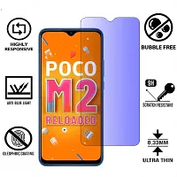 iNFiGO Blue Light Resistant Tempered Glass, a Screen Protector compatible for POCO M2 Reloaded.-thumb1