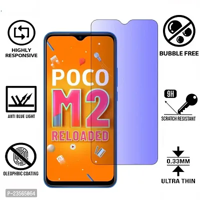 iNFiGO Blue Light Resistant Tempered Glass, a Screen Protector compatible for POCO M2 Reloaded.-thumb2