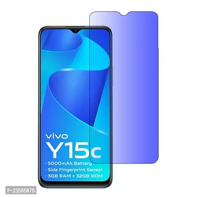 iNFiGO Blue Light Resistant Tempered Glass, a Screen Protector compatible for vivo Y15c-thumb0