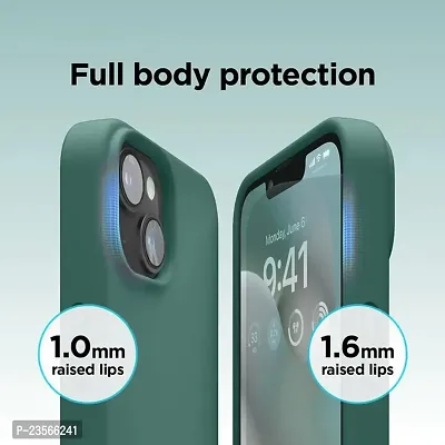 iNFiGO Silicone Back Case for Apple iPhone 13 |Liquid Silicone| Thin, Slim, Soft Rubber Gel Case | Raised Bezels for Extra Protection of Camera  Screen (Teal).-thumb4