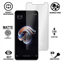 iNFiGO Anti-Scratch Matte Finish Tempered Glass, a Screen Protector compatible for Redmi Note 5 Pro.-thumb1