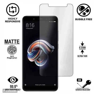 iNFiGO Anti-Scratch Matte Finish Tempered Glass, a Screen Protector compatible for Redmi Note 5 Pro.-thumb2