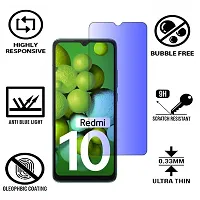 iNFiGO Blue Light Resistant Tempered Glass, a Screen Protector compatible for Redmi 10.-thumb1