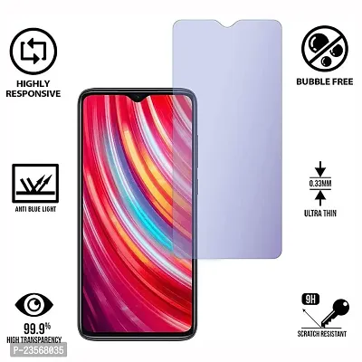 iNFiGO Blue Light Resistant Tempered Glass, a Screen Protector compatible for Redmi Note 8 Pro.-thumb2