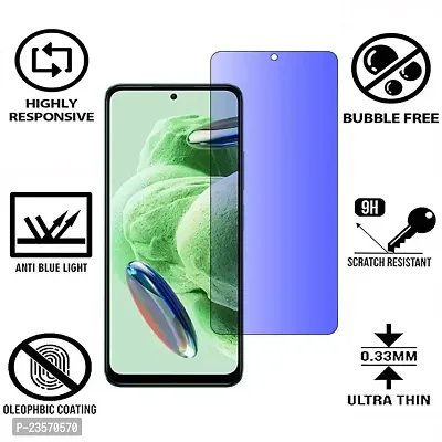 iNFiGO Blue Light Resistant Tempered Glass, a Screen Protector compatible for Redmi Note 12 5G.-thumb2